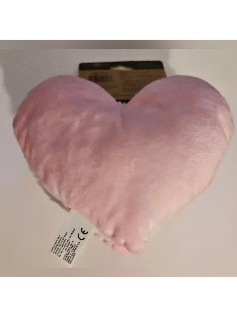 Giftable World Pink Heart Squeaker Crinkle Pet Toy 7 Inch